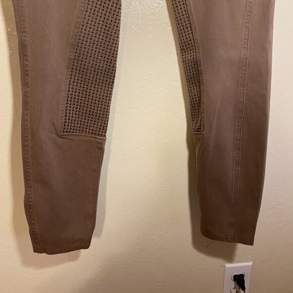 Goode Rider Vogue Jean Breeches | Size 30R | Brown Full Seat Silicone Grip - Picture 5 of 12